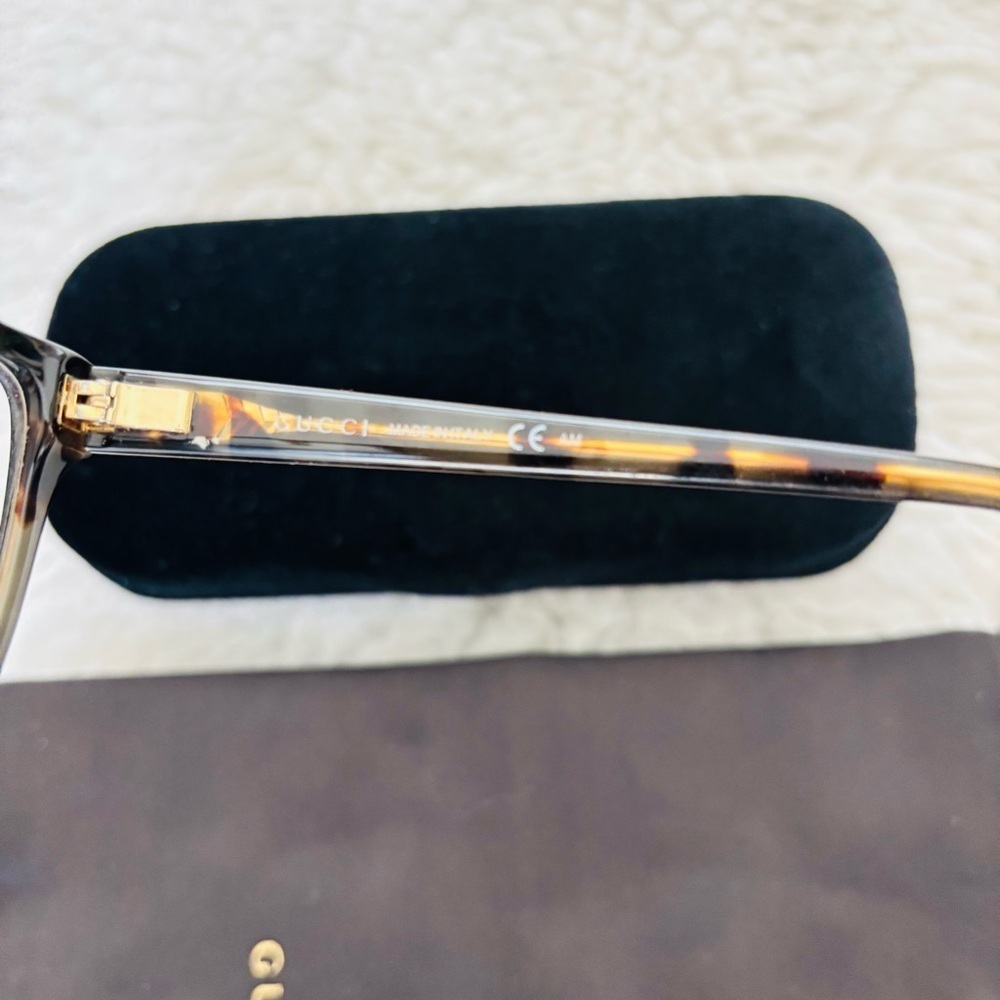 Gucci GG3545 Black/Tortoise Unisex Eyeglasses Frame Only w/ Case/Dustbag - Picture 9 of 16